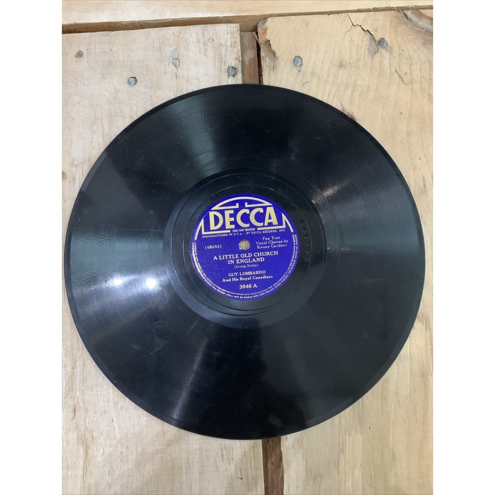 Guy Lombardo A Little Old Church in England / An Old Country Garden Rare Jazz 78